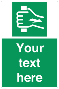 Custom Pull Bar Sign